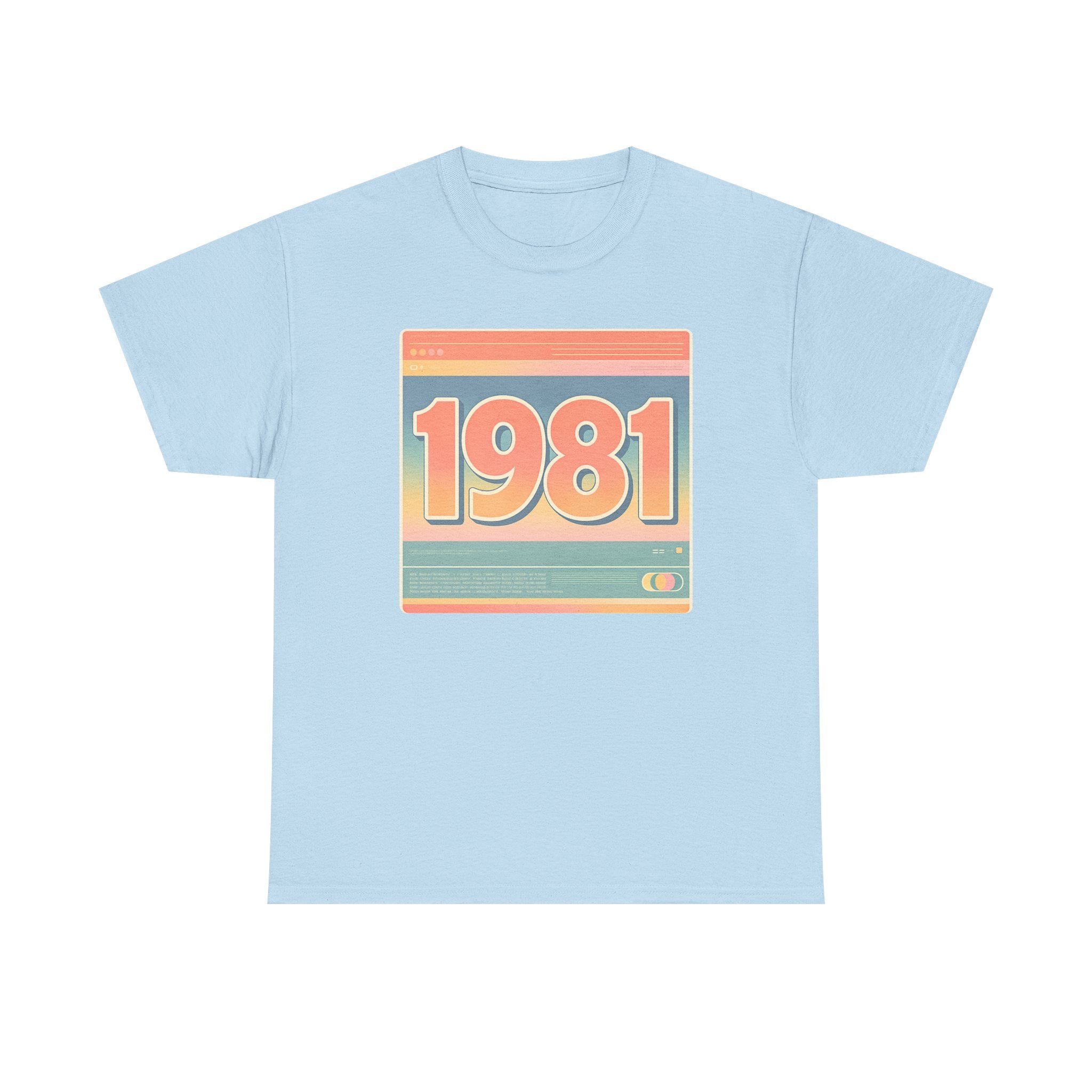 Vintage 1981 Retro Tee — 40th Birthday Gift Shirt