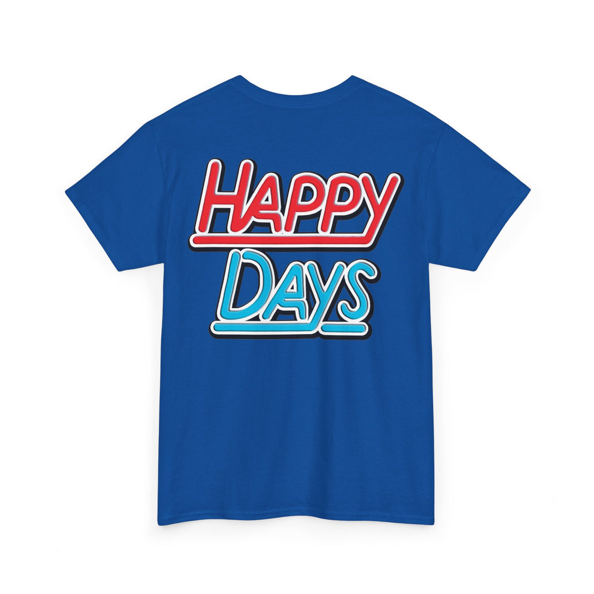 Happy Days Cast Caricature Tee — Retro 70s Sitcom Graphic T-Shirt