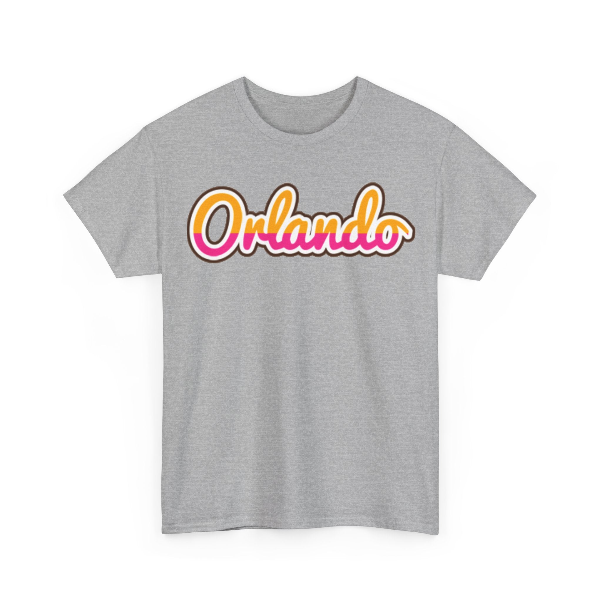 Orlando Retro Script Tee — Vintage Sunset City Souvenir Shirt