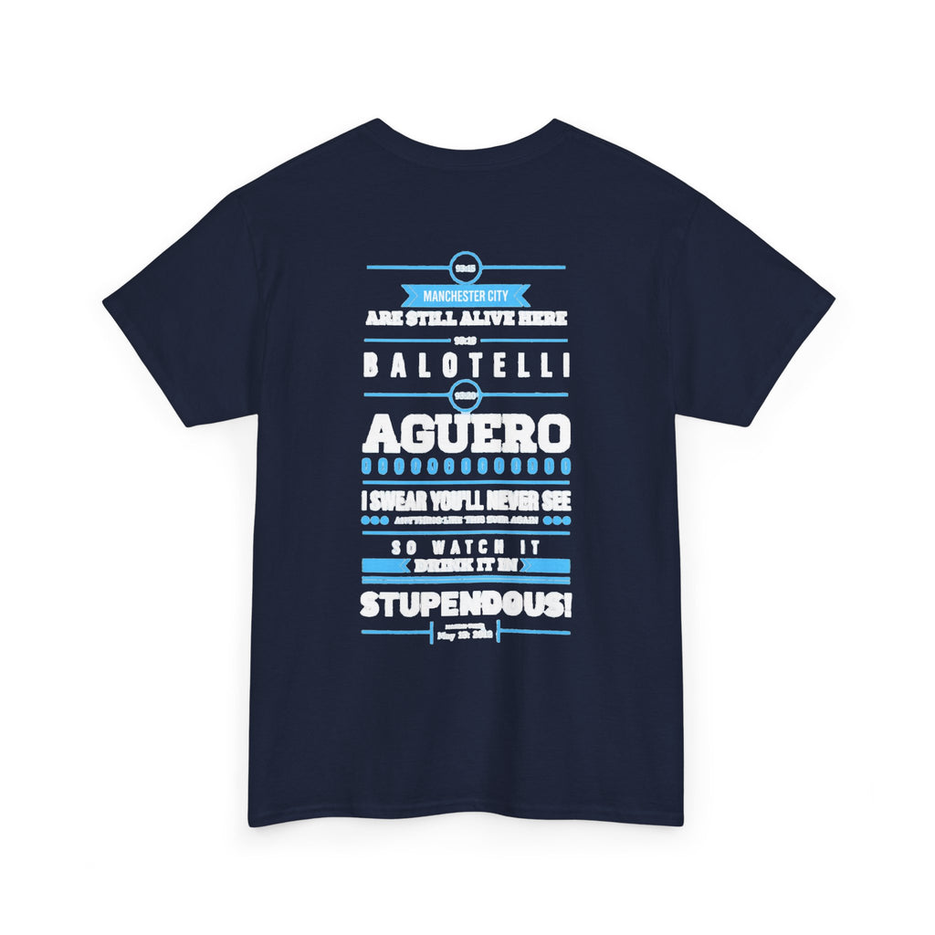 Manchester City Vintage Football Tee — Aguero & Balotelli Fan Shirt