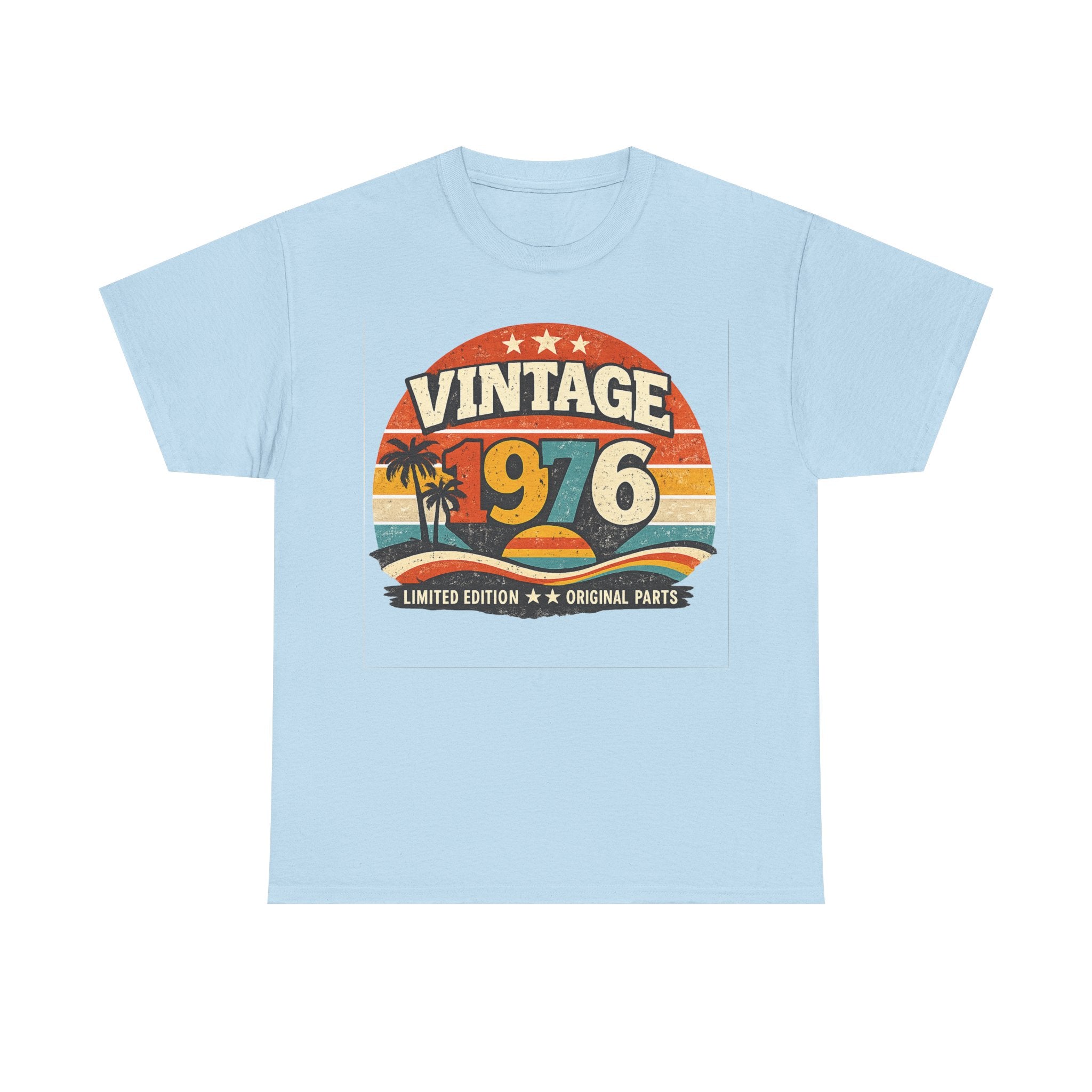 Vintage 1976 T-Shirt — Retro Beach Graphic "Vintage 1976" Birthday Tee