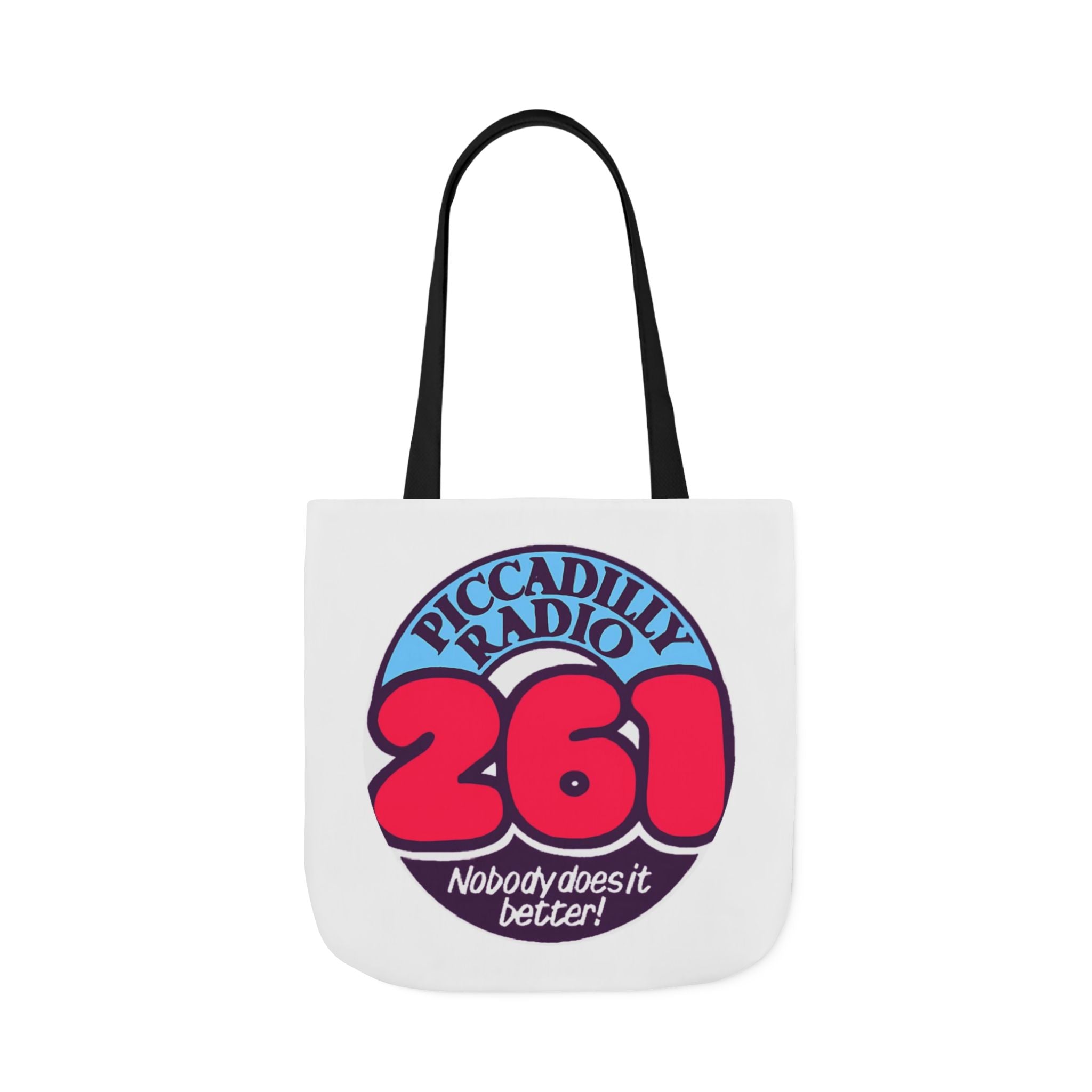Tote Bag — Retro 'Piccadilly Radio 261' Vintage Logo Canvas Tote