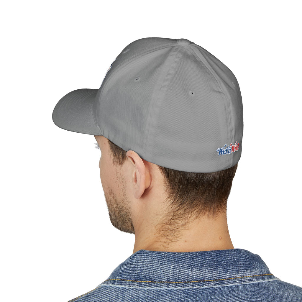 Wet 'n Wild Retro Embroidered Cap — Patriotic Red & Blue Retro Baseball Hat