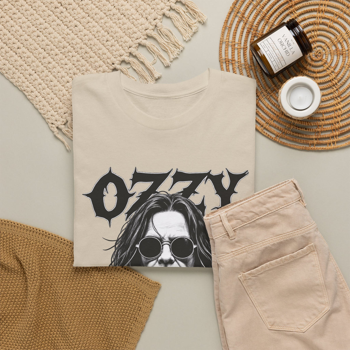 Rock Legend Graphic Tee — "Ozzy" Memorial 1948–2025
