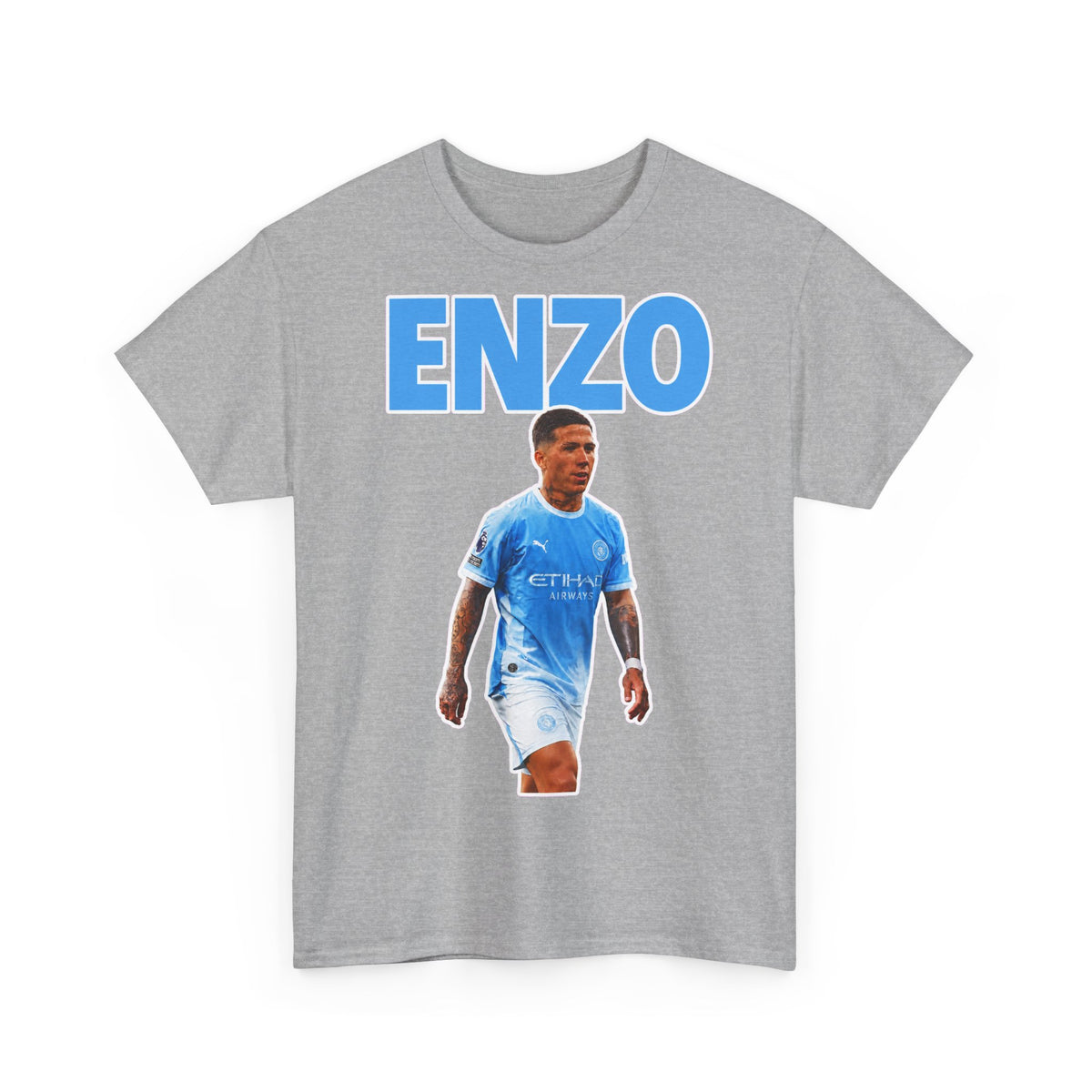 Enzo Fernandez Manchester City Inspired Cotton T-Shirt