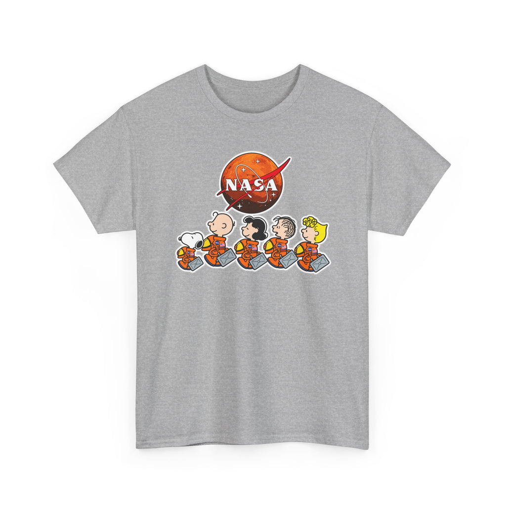 NASA Peanuts Cartoon T‑Shirt — Retro Space Snoopy & Crew Graphic Tee