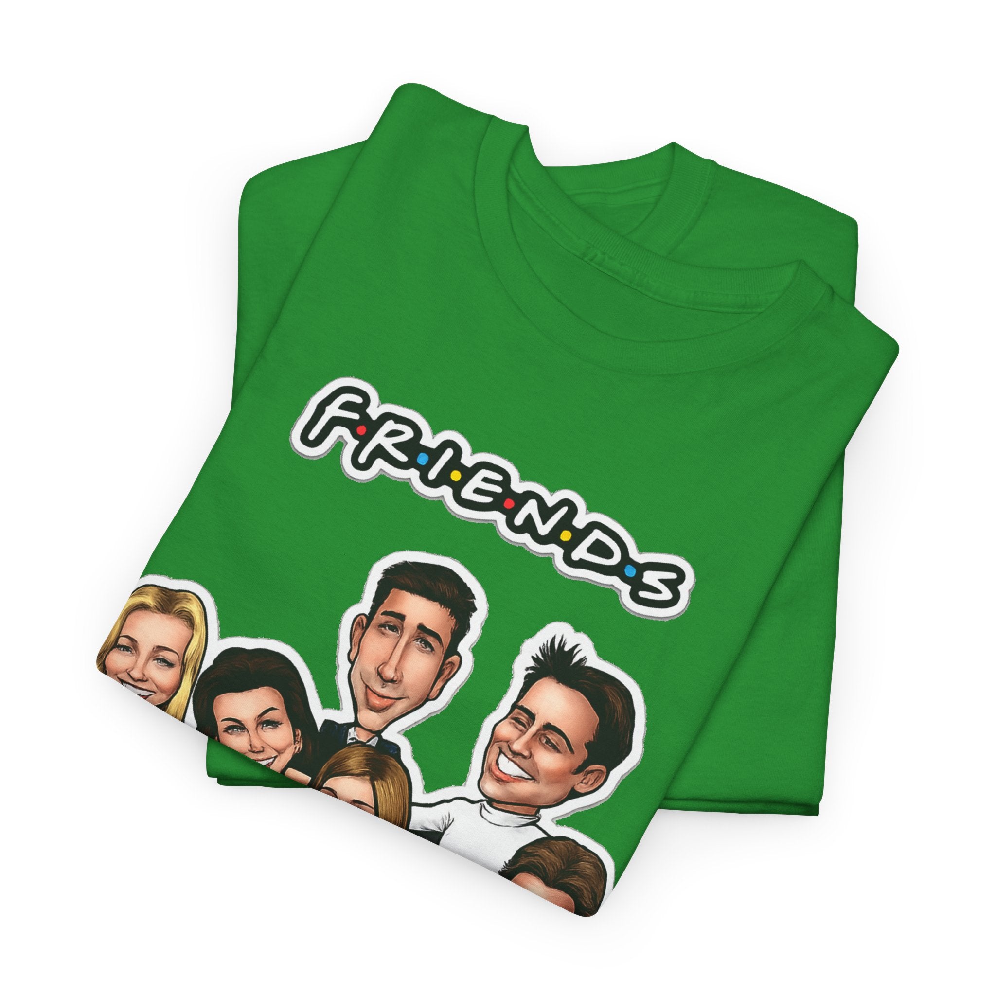 Friends TV Show Cartoon Cast T-Shirt — Iconic Couch Graphic Tee