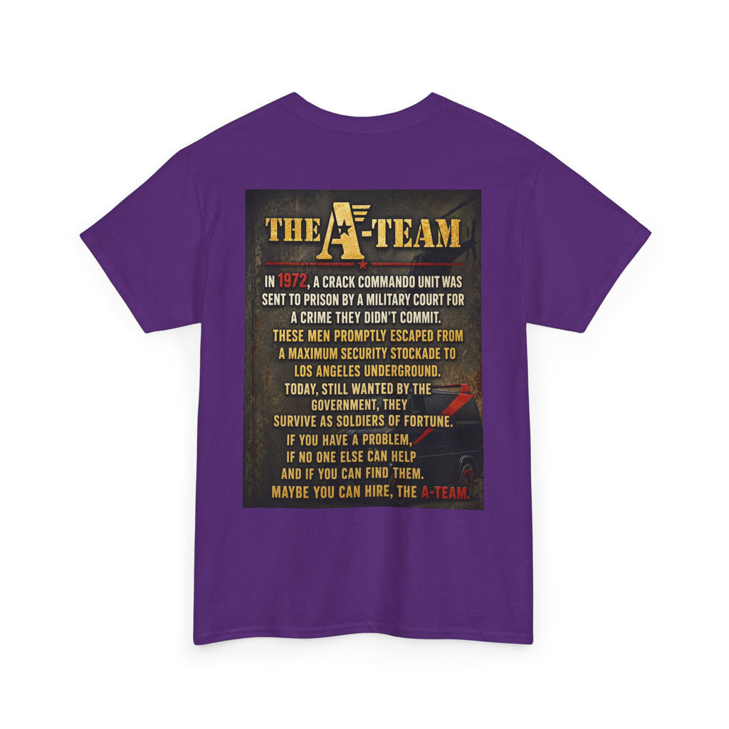 A-Team Graphic Tee — Retro TV Series Logo & Character Poster T-Shirt