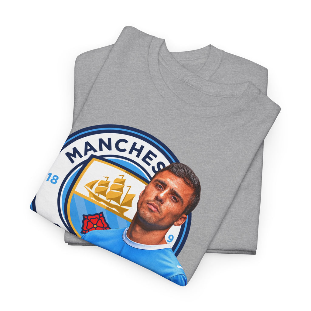 Rodri Manchester City Legend Football Tee — Player Portrait Soccer Shirt