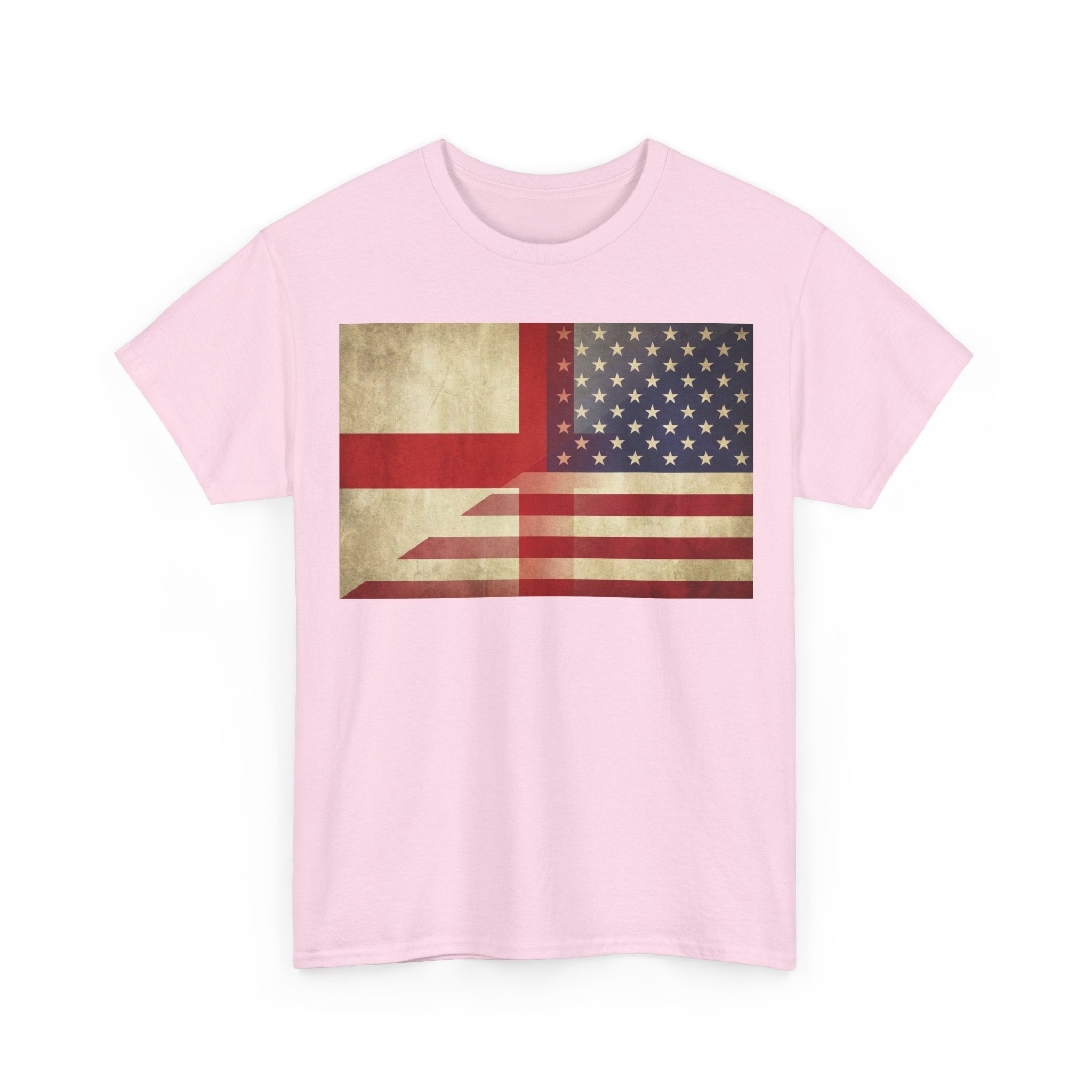 Vintage England-USA Flag T-Shirt — Retro Anglo-American Pride Tee