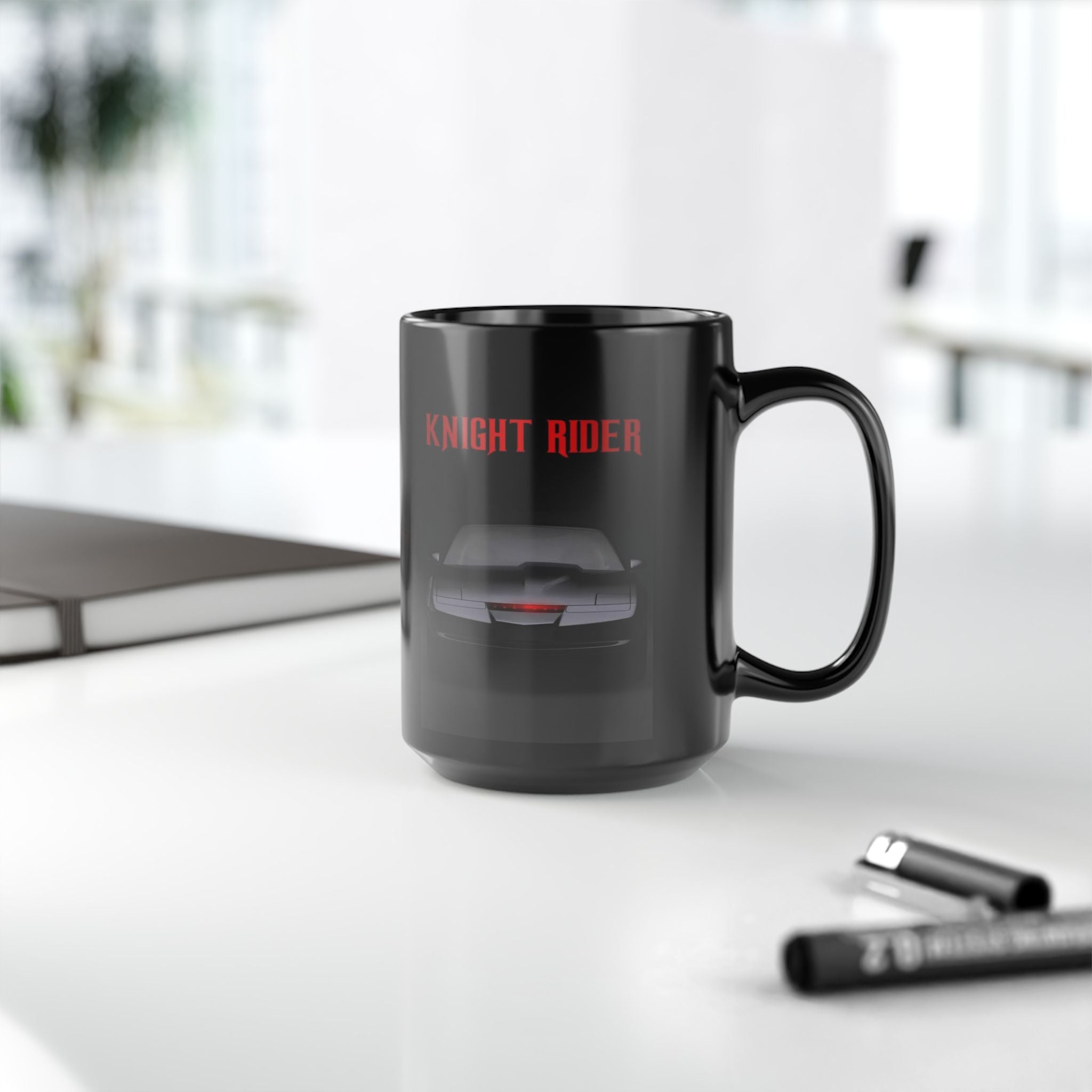 Knight Rider Mug — Retro KITT Car Coffee Cup (11oz & 15oz)