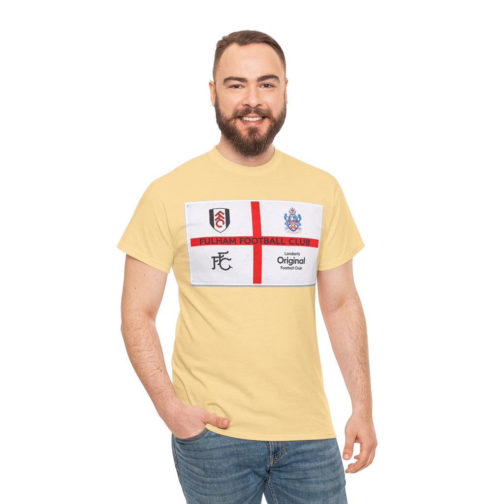 Fulham Football Club Crest Tee — St George’s Cross Football Shirt
