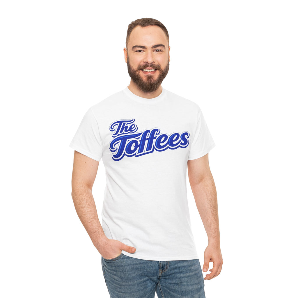 The Toffees Script Tee — Vintage Blue Logo T-Shirt