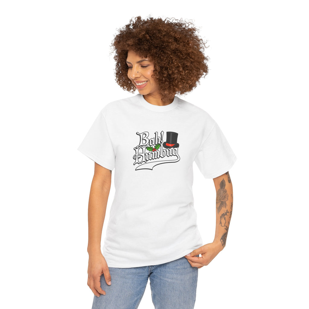 Bah Humbug Christmas Graphic Cotton T-Shirt / Tee