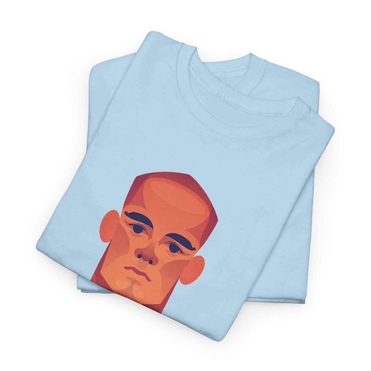 Vinny Kompany Manchester City Legend Minimalist Portrait Tee — Bold Stylized Face Graphic T-Shirt