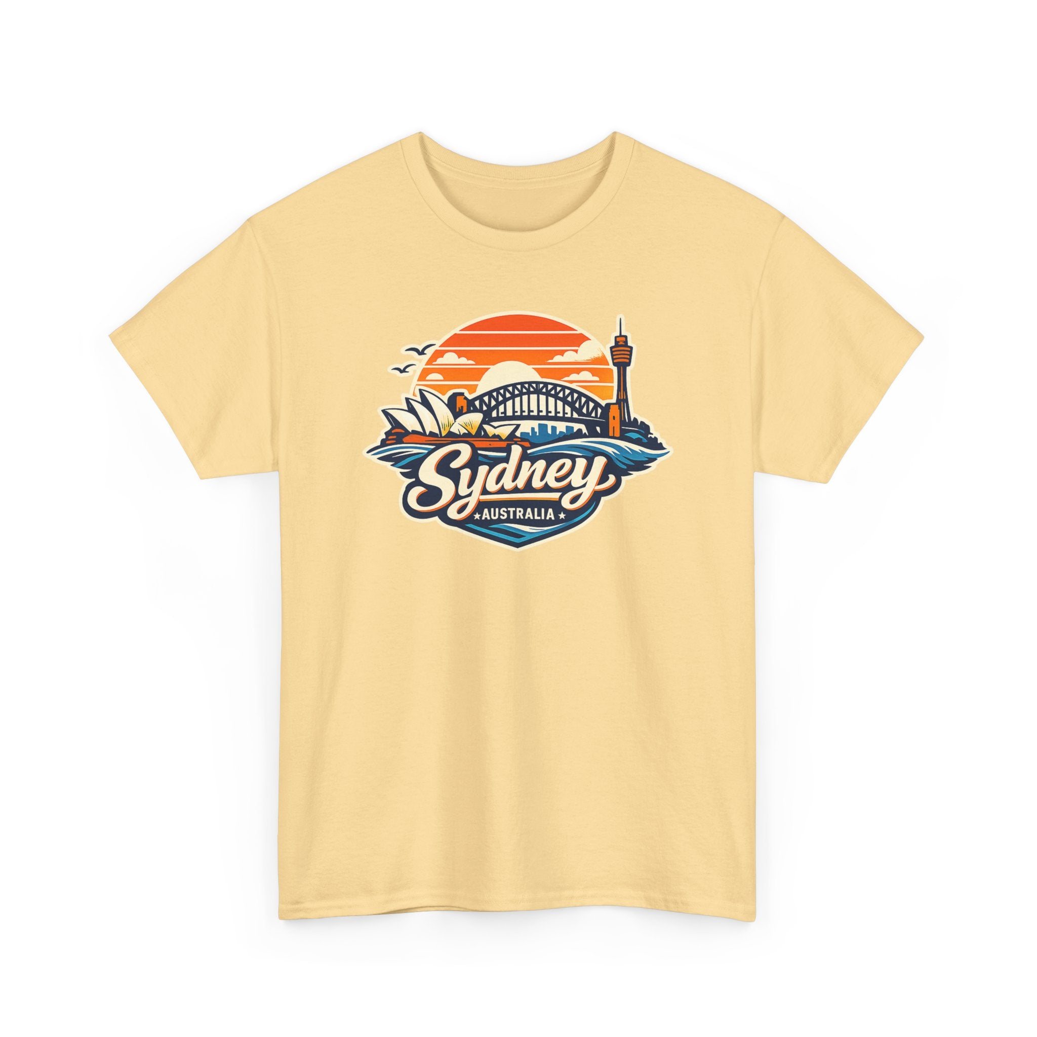 Sydney Australia Sunset Tee — Vintage Coastal Travel T‑Shirt
