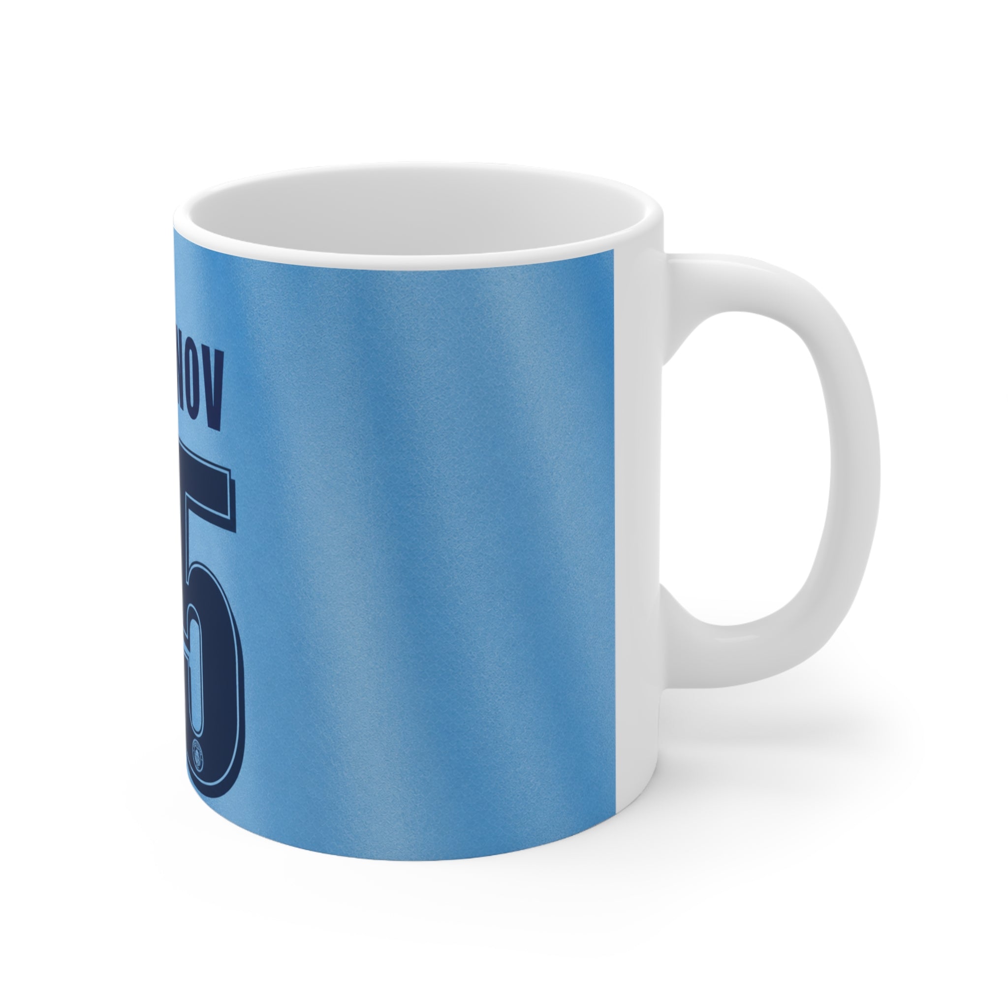 Manchester City Khusanov Jersey Mug - 'City Khusanov 45' Ceramic Coffee Cup (11oz/15oz)