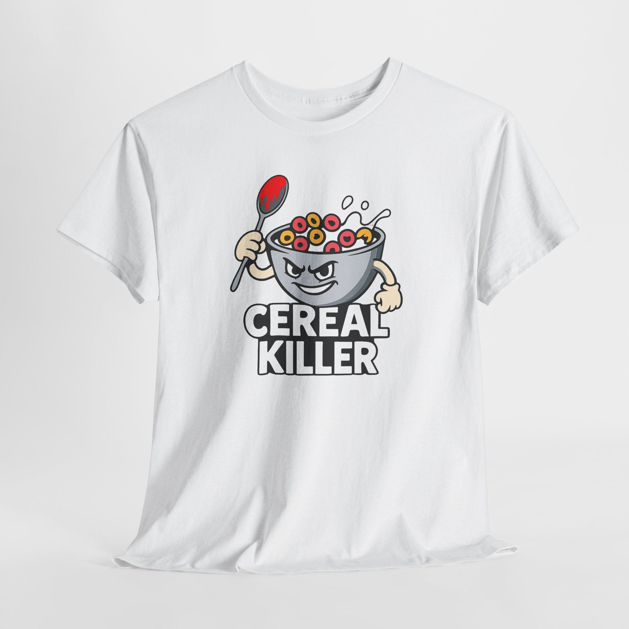 Cereal Killer Graphic Tee — Funny Breakfast Cartoon T‑Shirt