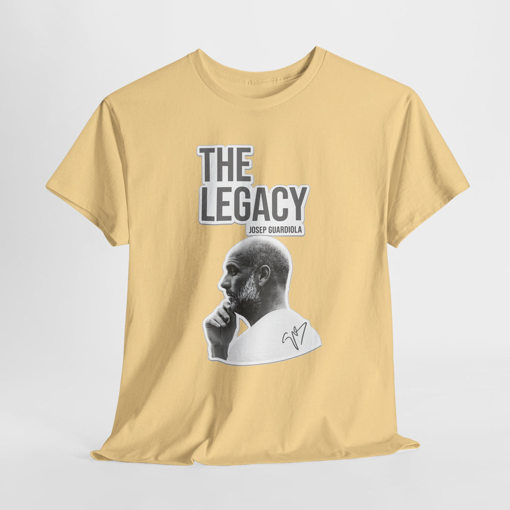 Pep Guardiola Manchester City The Legacy Tee — Inspirational Portrait Graphic T-Shirt