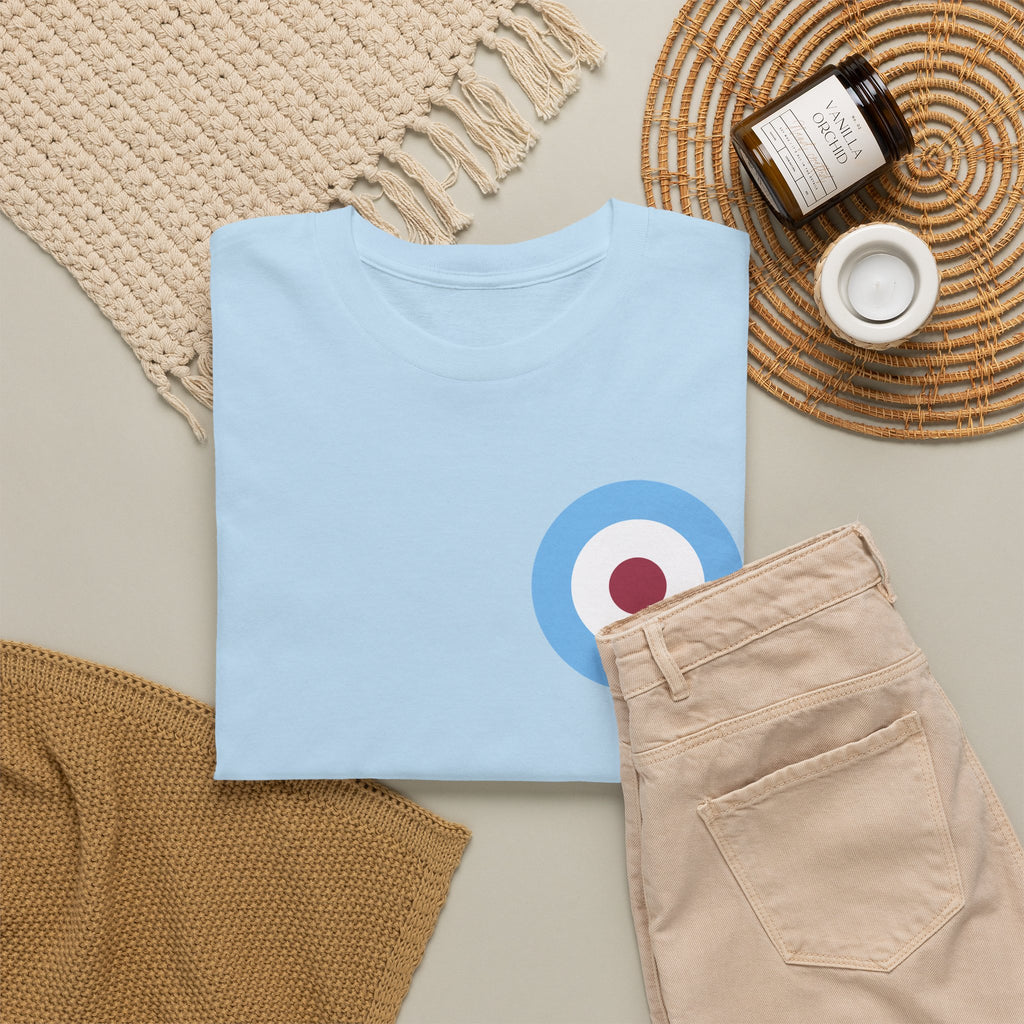 Manchester City Inspired Target Roundel Cotton T-Shirt
