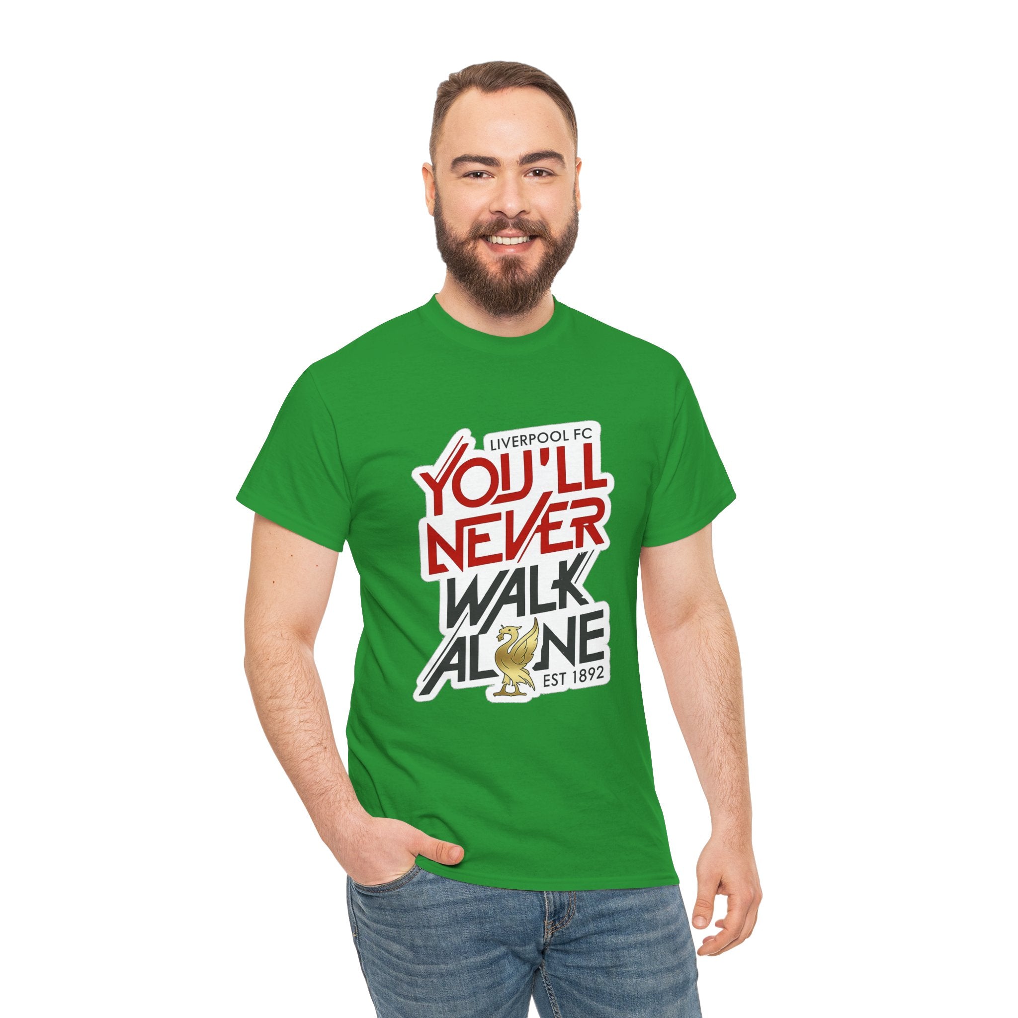 Liverpool You'll Never Walk Alone Cotton T-Shirt — Liverpool FC Fan Tee