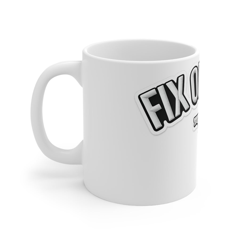 Fix Orlando Ceramic Coffee Mug — Florida State Map with Red Pin (11oz, 15oz)