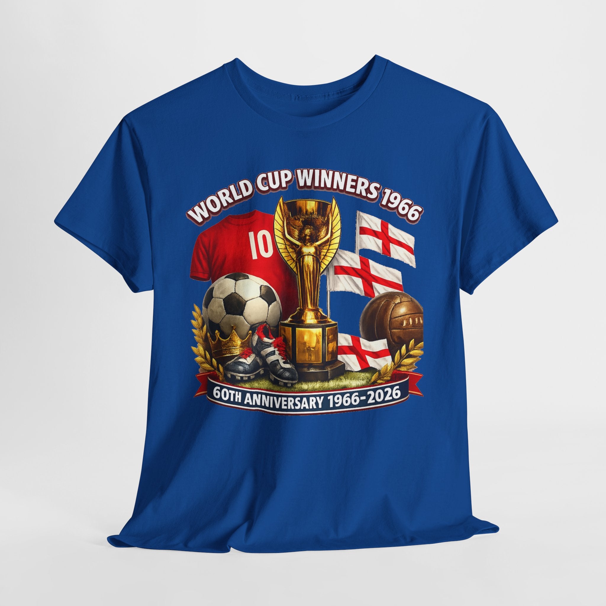 1966 World Cup Winners T‑Shirt — 60th Anniversary England Football Tribute