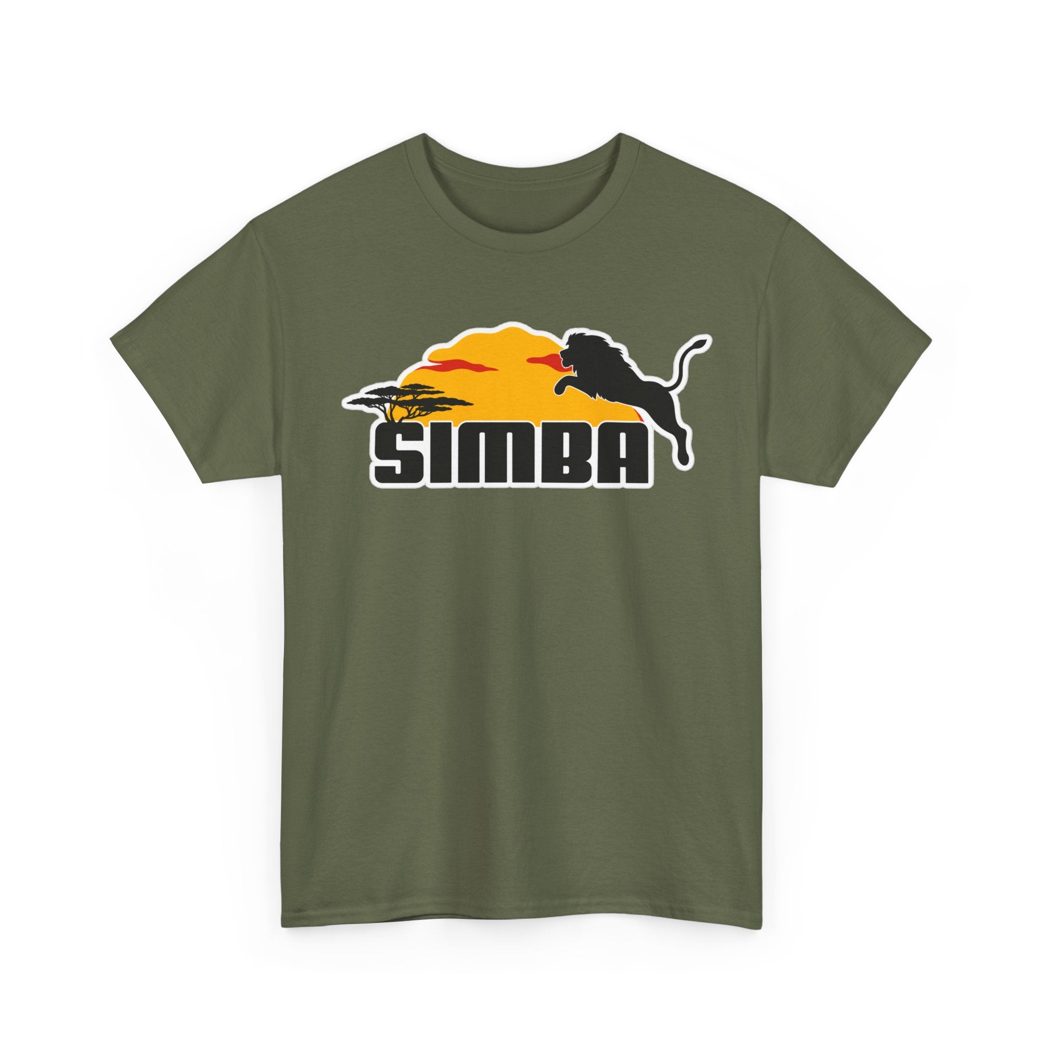 Simba Sunset Graphic Tee — Lion Silhouette Safari T-Shirt