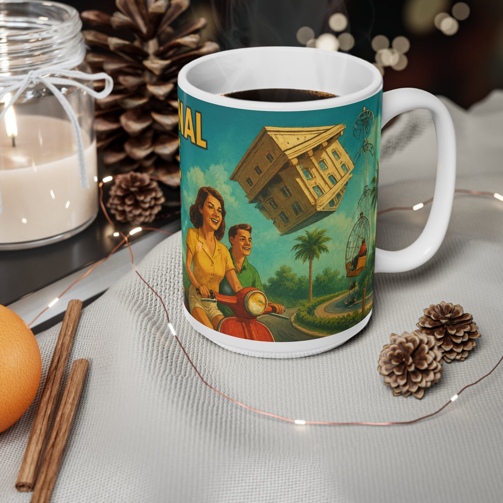 Orlando Retro Roadtrip Mug — "International Drive" Vintage Travel Coffee Cup