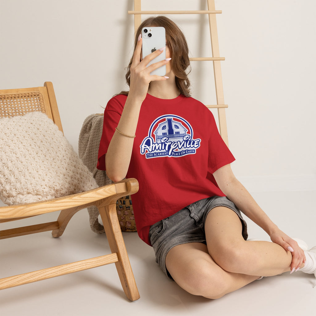 Amityville Horror Tee – "Amityville: The Scariest Place on Earth" Graphic Shirt