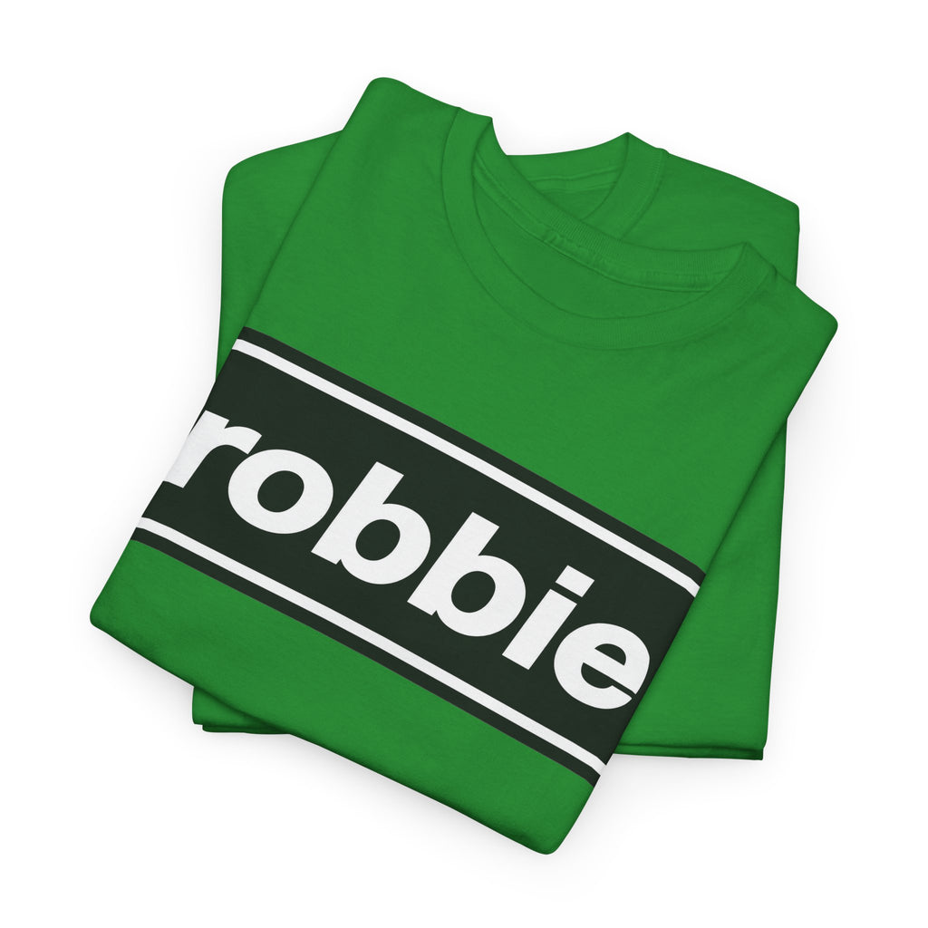 Robbie Inspired Cotton T-Shirt — Minimal Black Box Logo T-Shirt