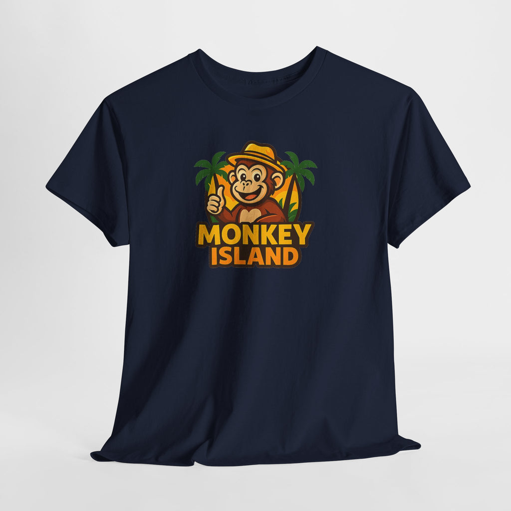 Monkey Island T-Shirt — Cute Tropical Monkey Logo Tee
