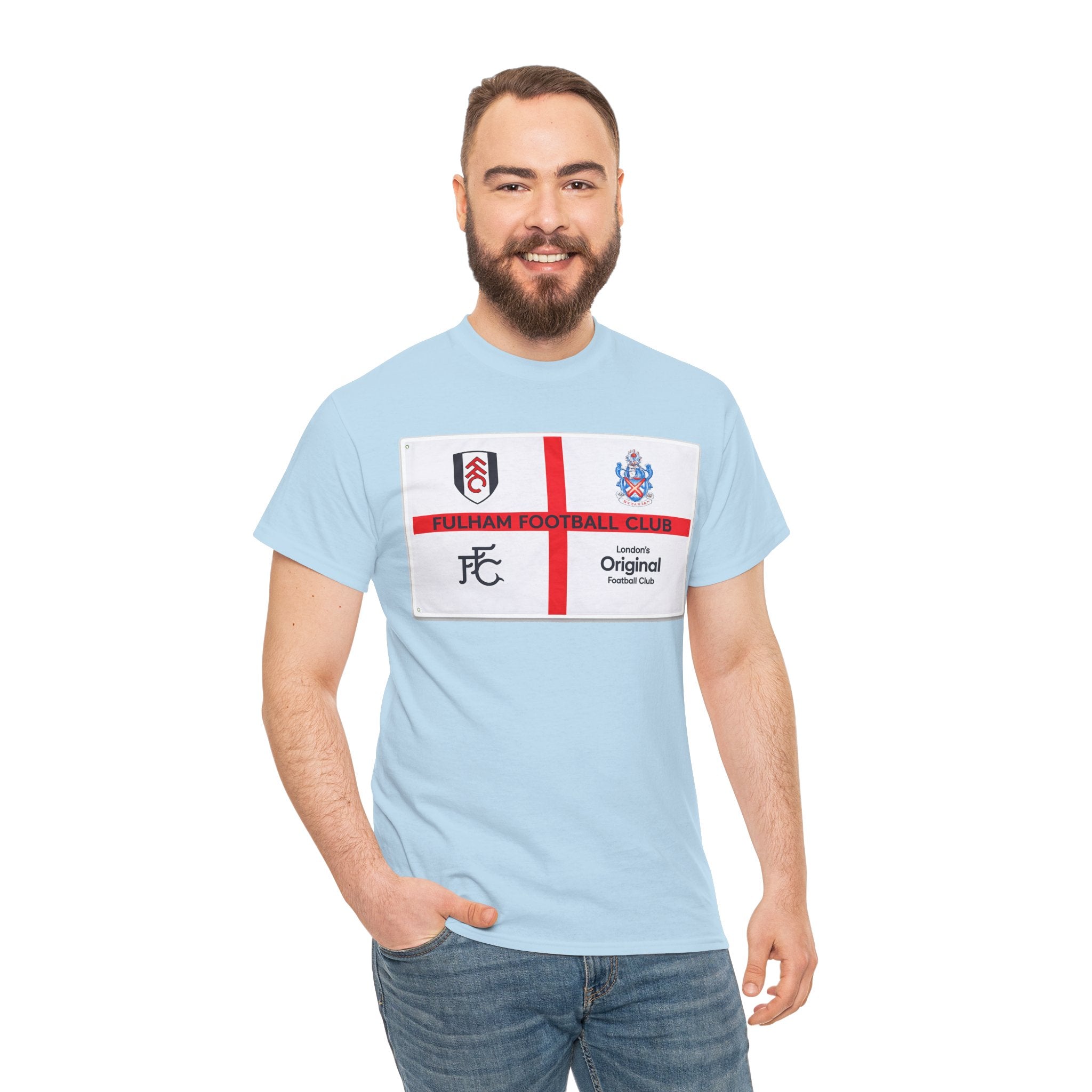 Fulham Football Club Crest Tee — St George’s Cross Football Shirt