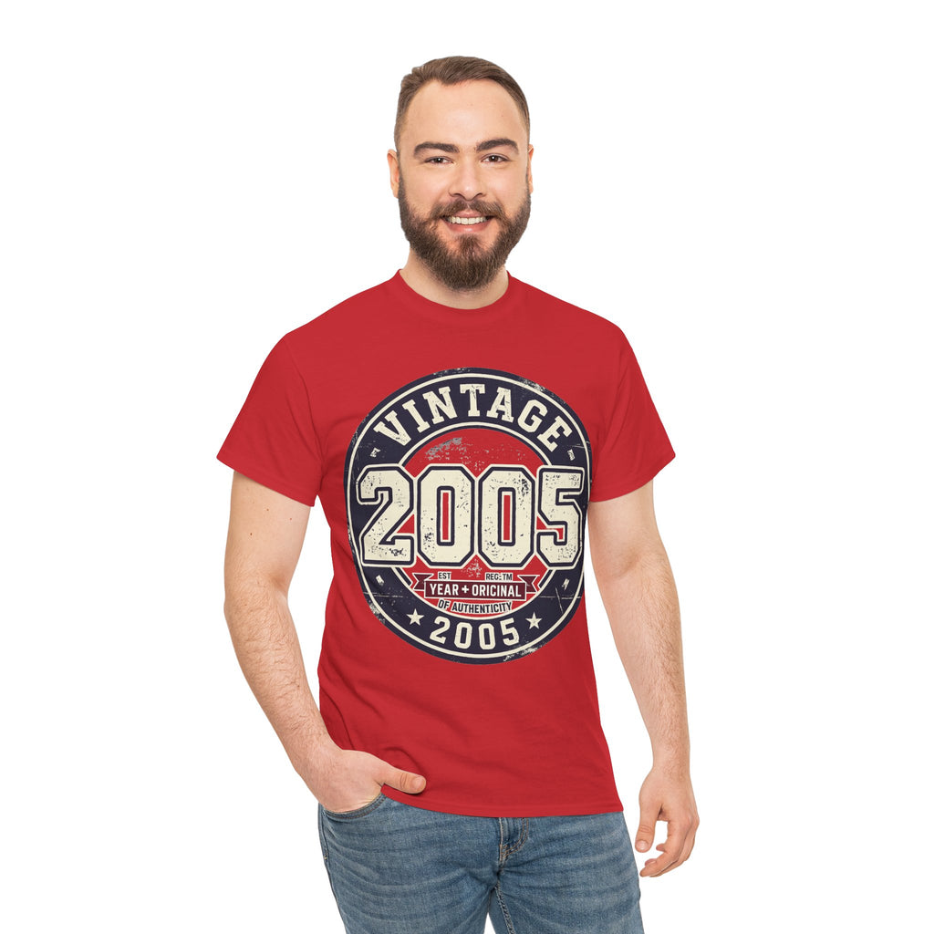 Vintage 2005 T-Shirt — Retro Birth Year Graphic Tee
