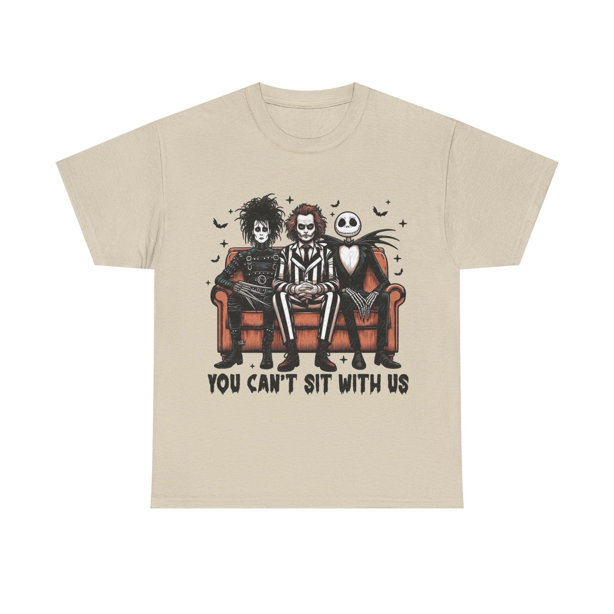 Johnny Depp Graphic Tee — 'You Can't Sit With Us' Halloween Horror Trio T-Shirt