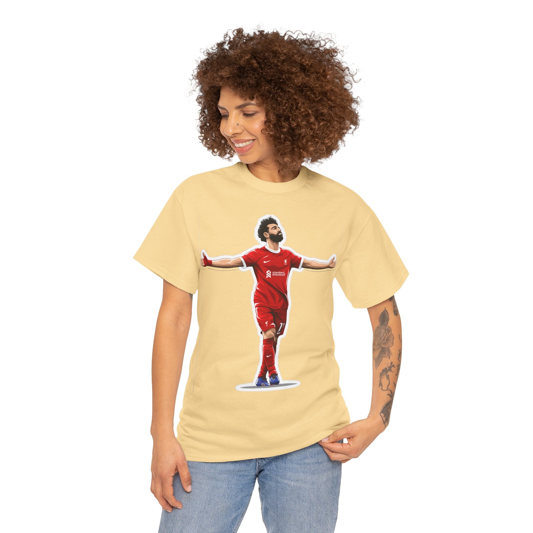 Mo Salah Celebration Tee — Liverpool Graphic T-Shirt