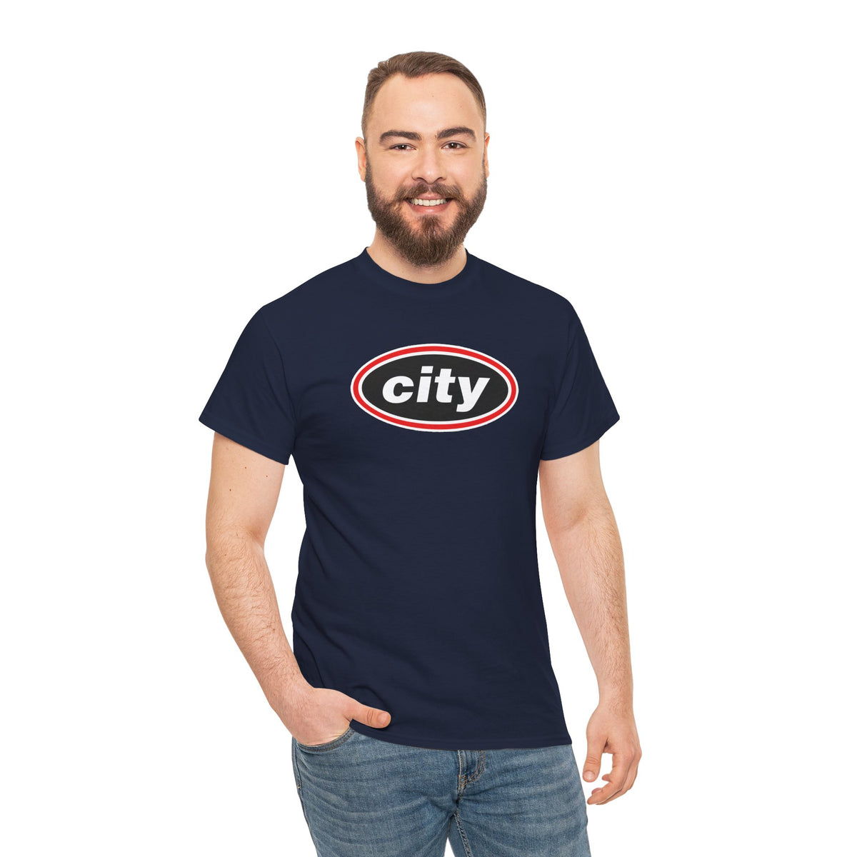 Manchester City Oasis Inspired Logo Cotton T-Shirt