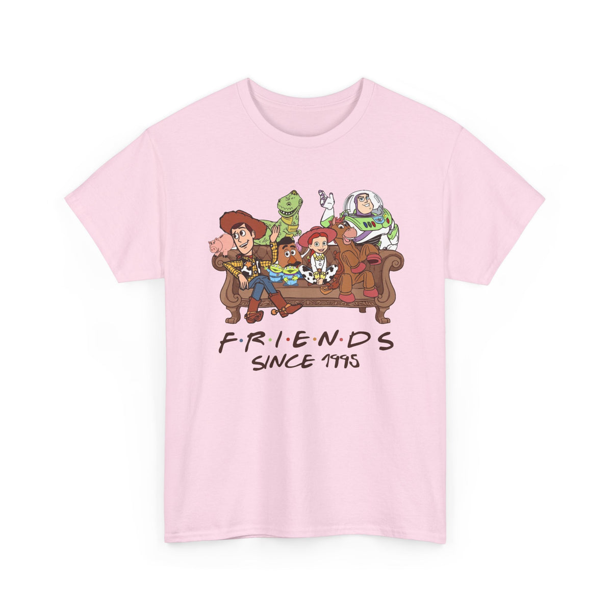 Toy Friends Since 1995 T-Shirt — Retro Cartoon Crew Cotton Tee