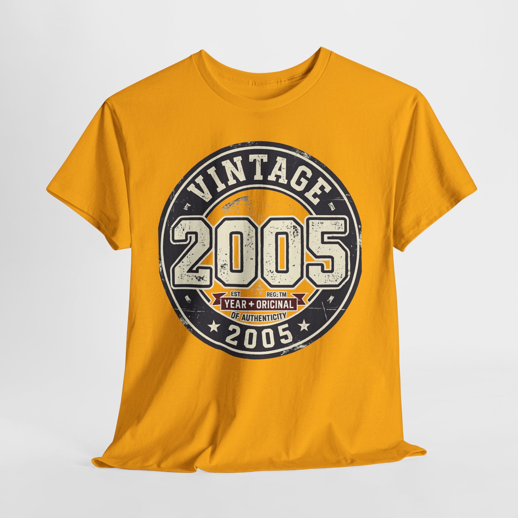 Vintage 2005 T-Shirt — Retro Birth Year Graphic Tee