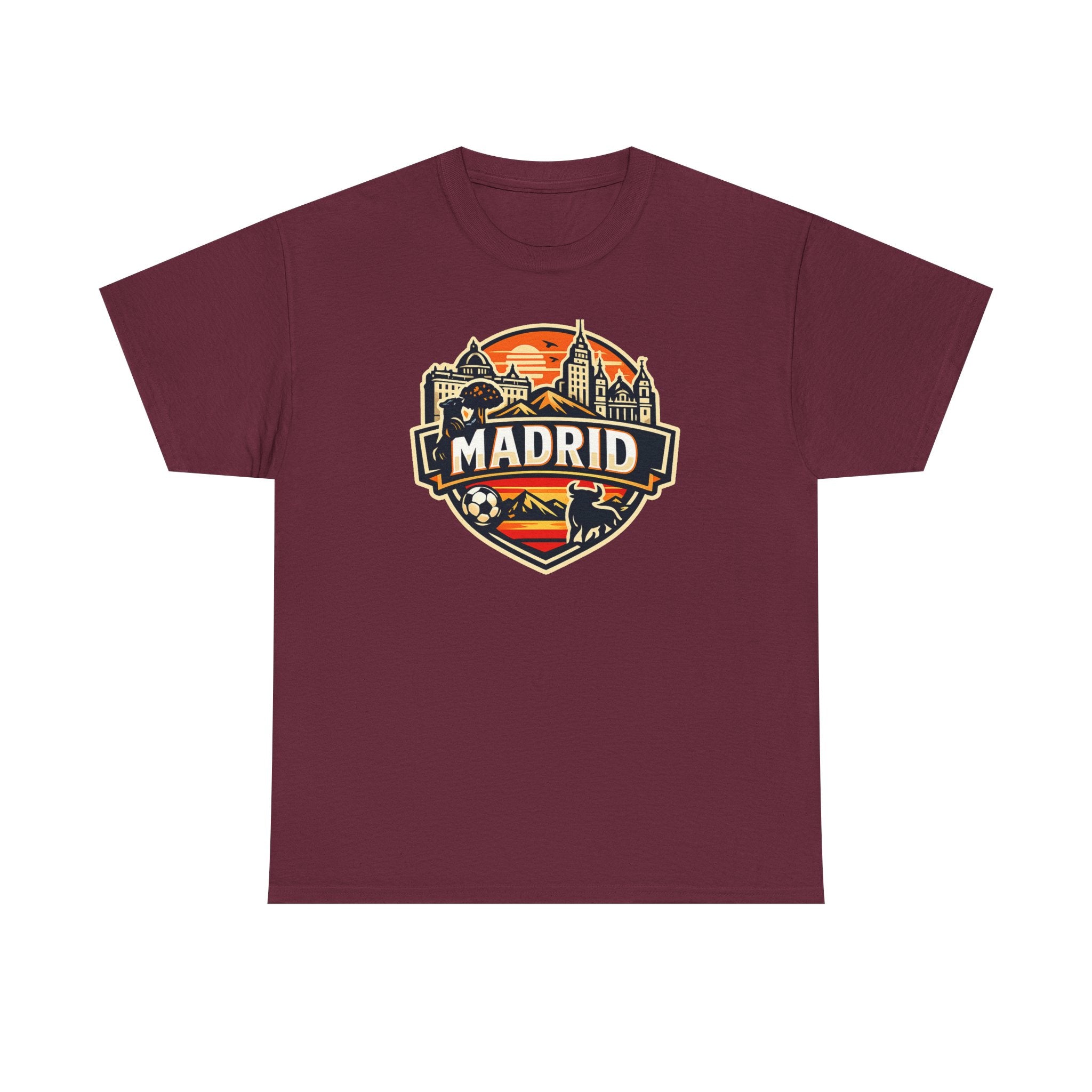 Madrid Skyline Soccer Crest T-Shirt