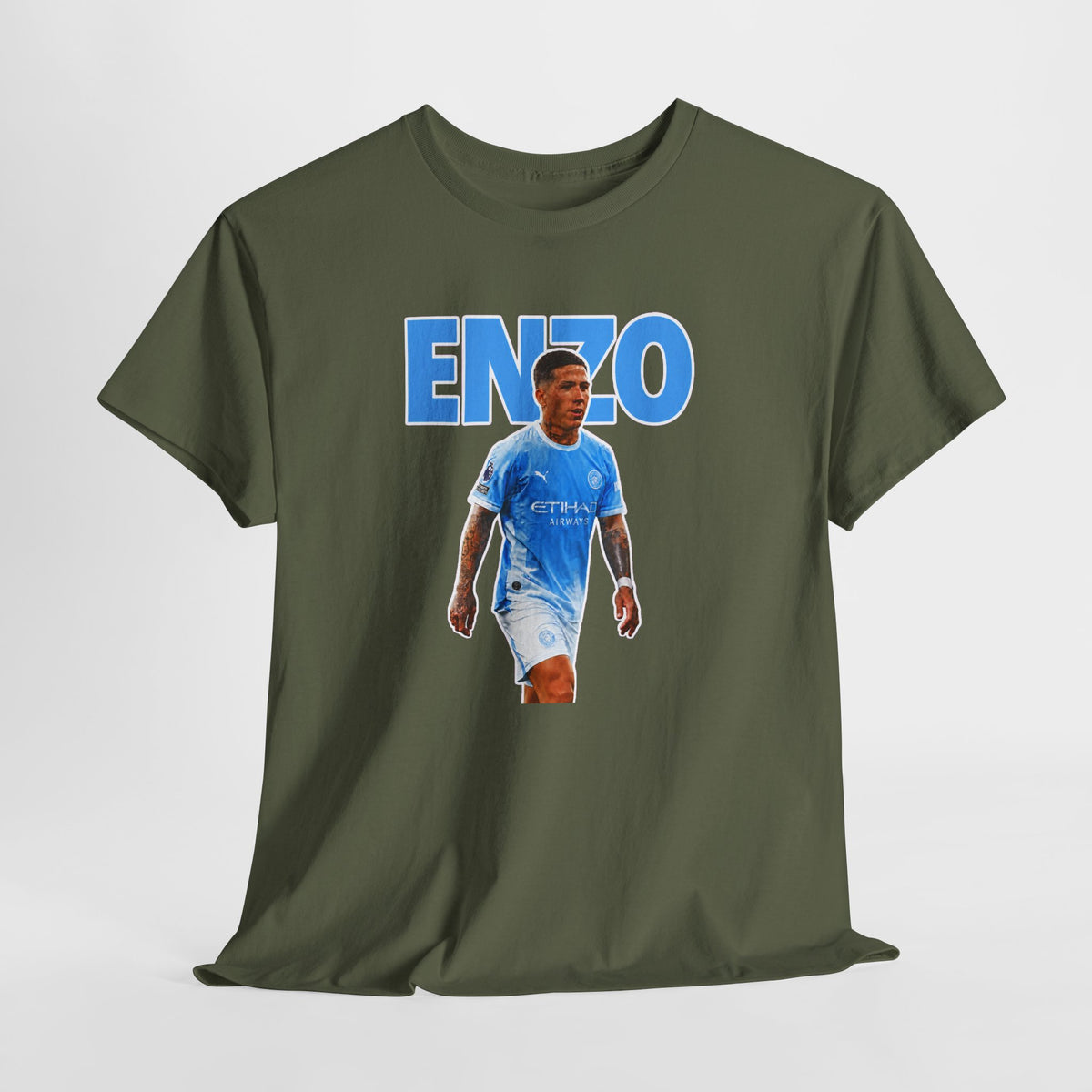 Enzo Fernandez Manchester City Inspired Cotton T-Shirt