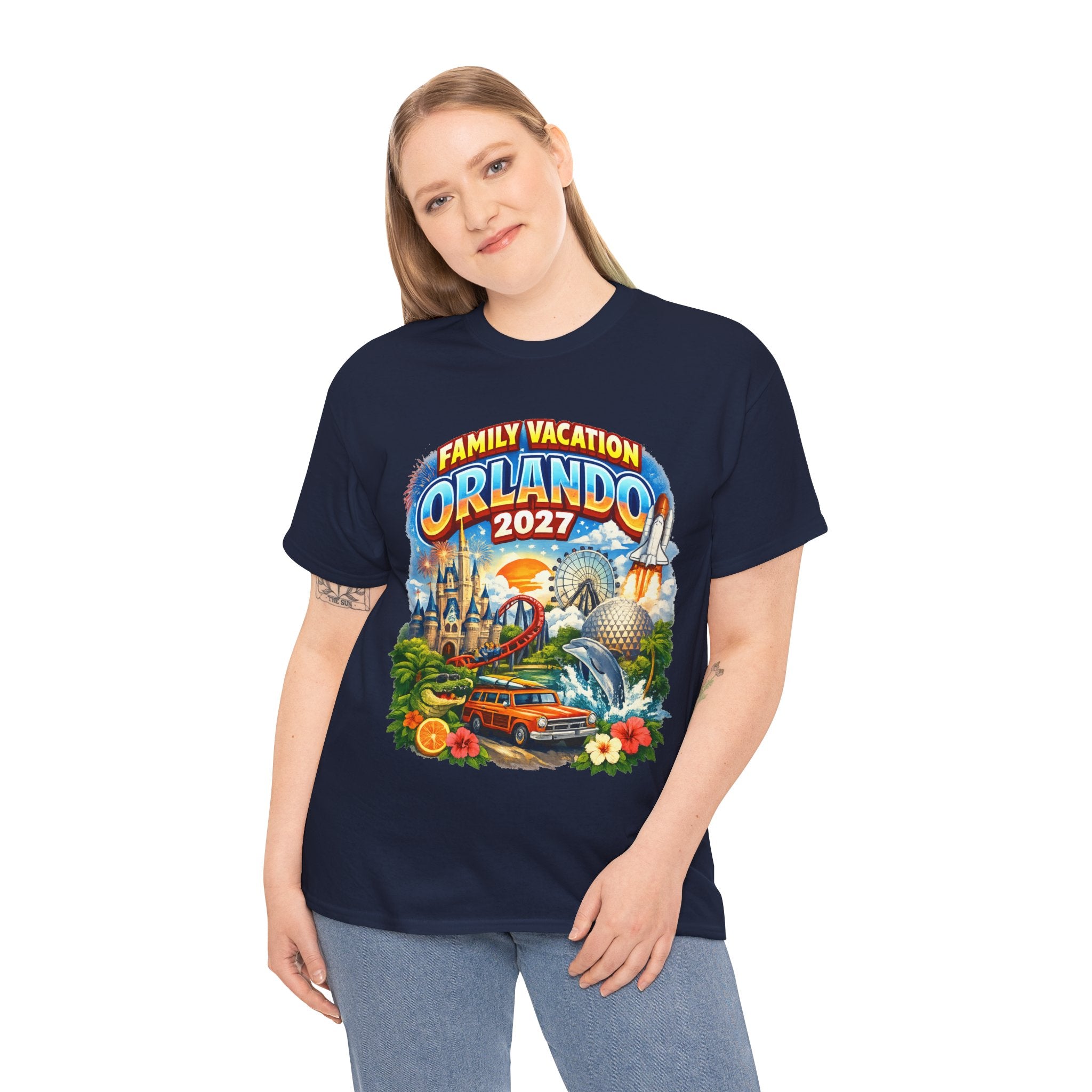 Orlando 2027 Family Vacation T-Shirt — Retro Theme Park Souvenir Tee