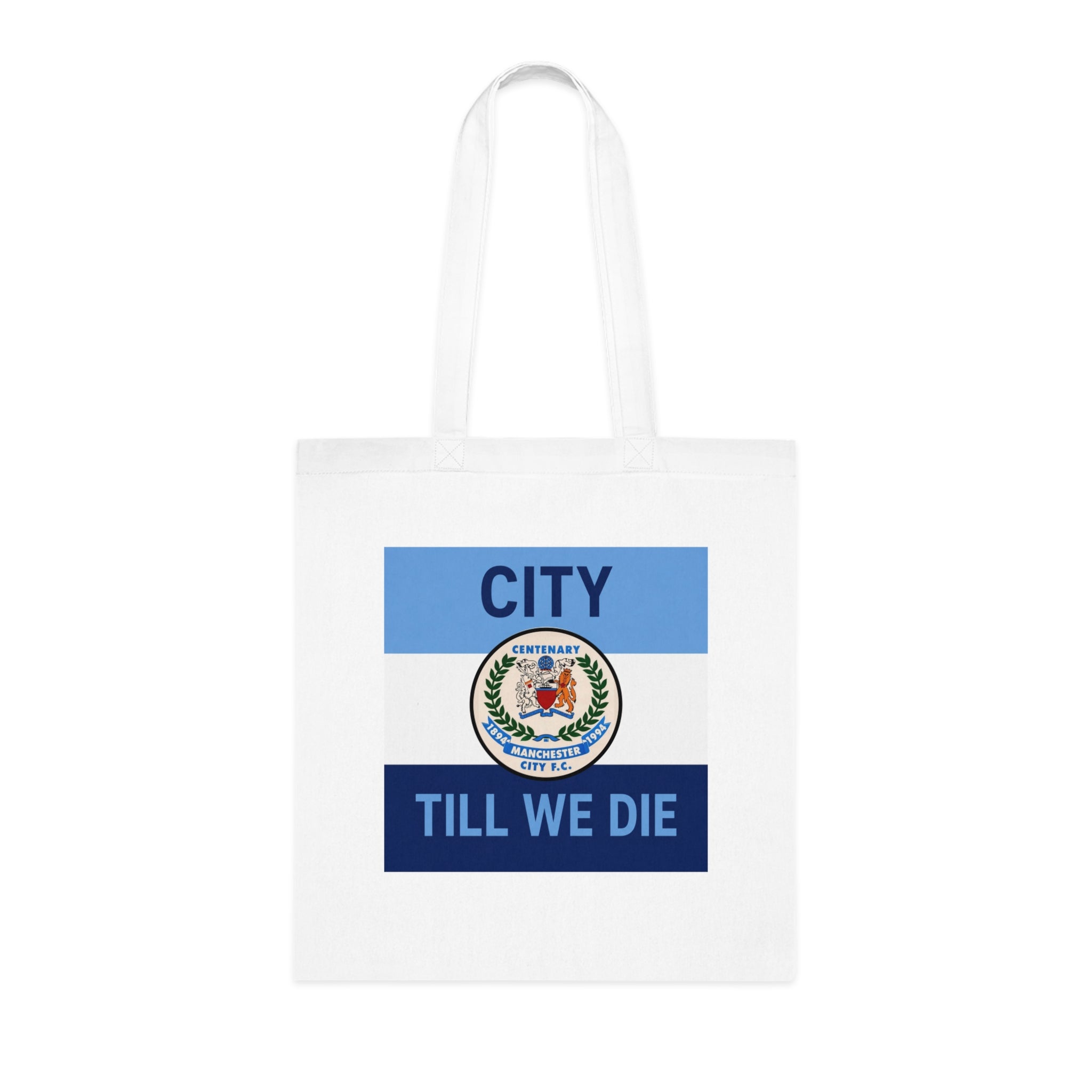 City Till We Die Cotton Tote - Football Fan Flag Tote Bag