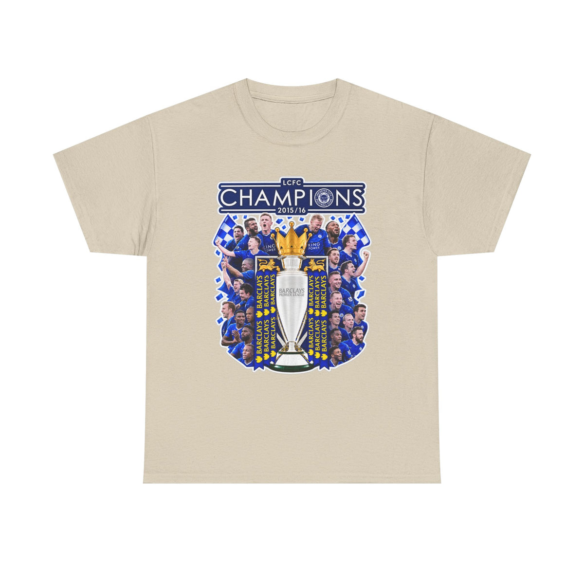 Leicester City 2015/2016 Champions Trophy Soccer T-Shirt — Team Victory Graphic Tee