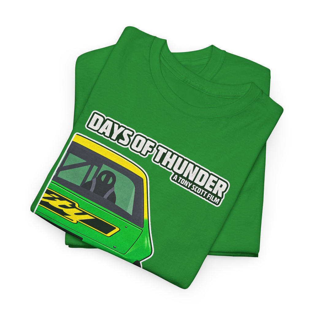 Days of Thunder Racing Car T‑Shirt — Retro Green Muscle Car Tee