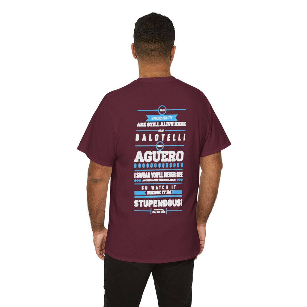 Manchester City Vintage Football Tee — Aguero & Balotelli Fan Shirt