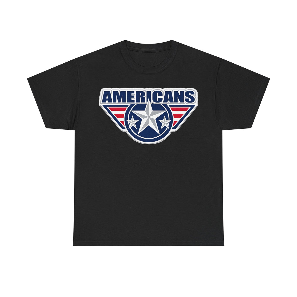 Americans Patriotic Star T‑Shirt — Red White Blue USA Graphic Tee