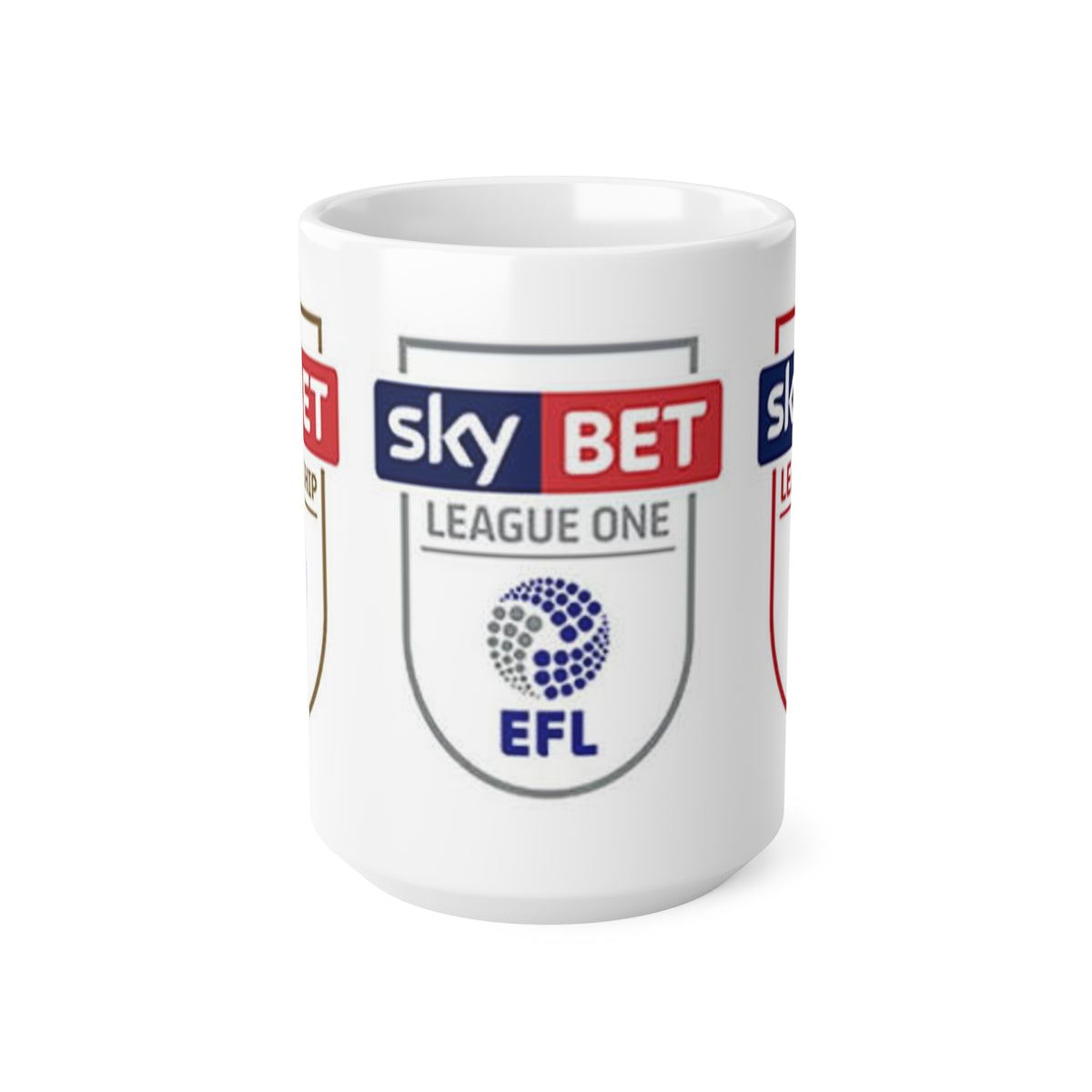 EFL Sky Bet Championship, League One and League Two Logos Ceramic Coffee Mug — 11oz & 15oz