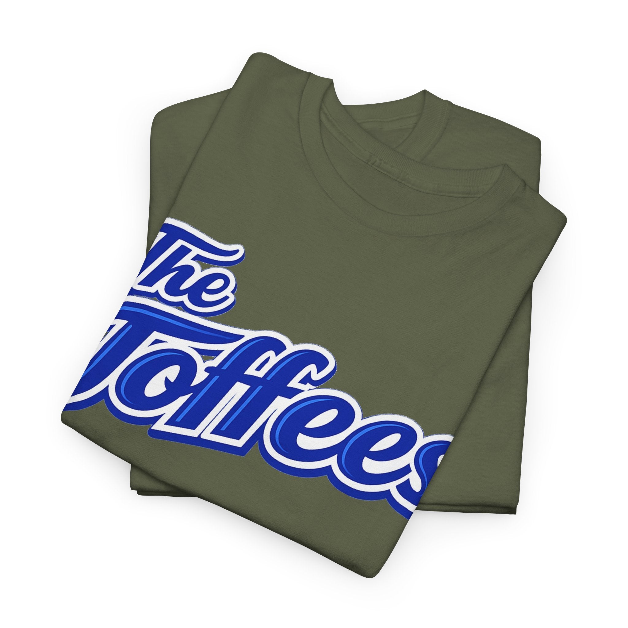 The Toffees Script Tee — Vintage Blue Logo T-Shirt