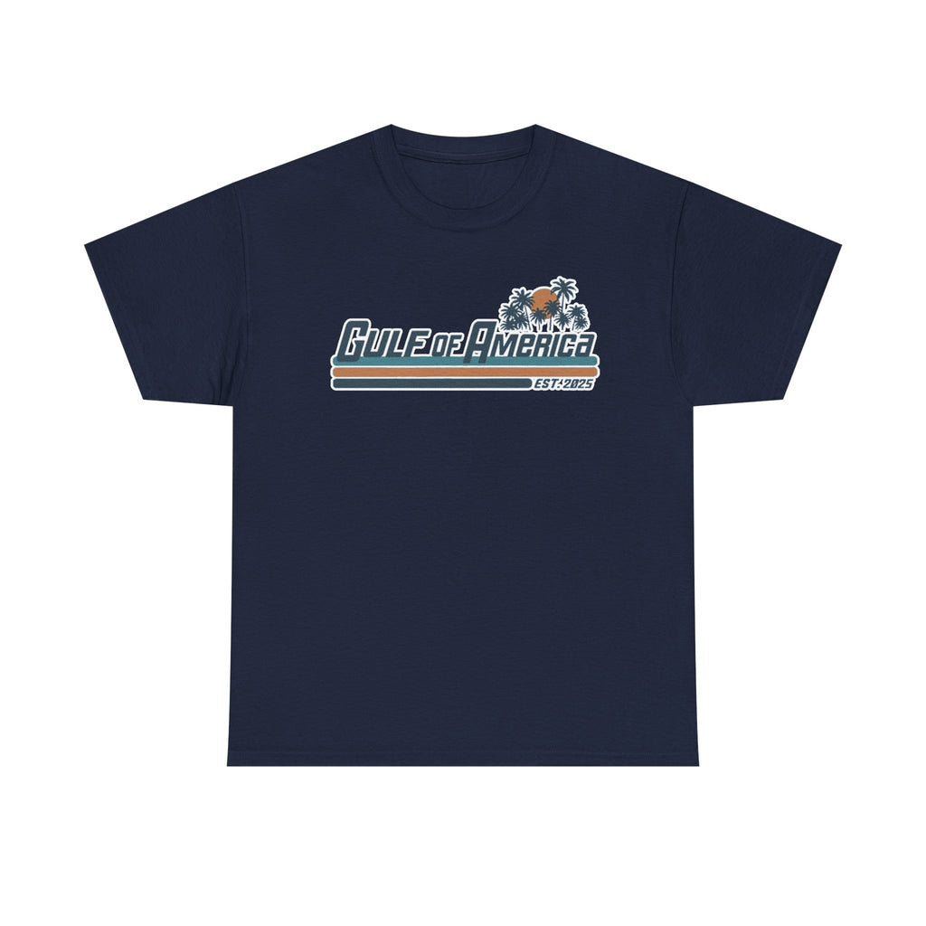 Gulf of America Vintage Surf Tee — Retro Beach Logo T-Shirt